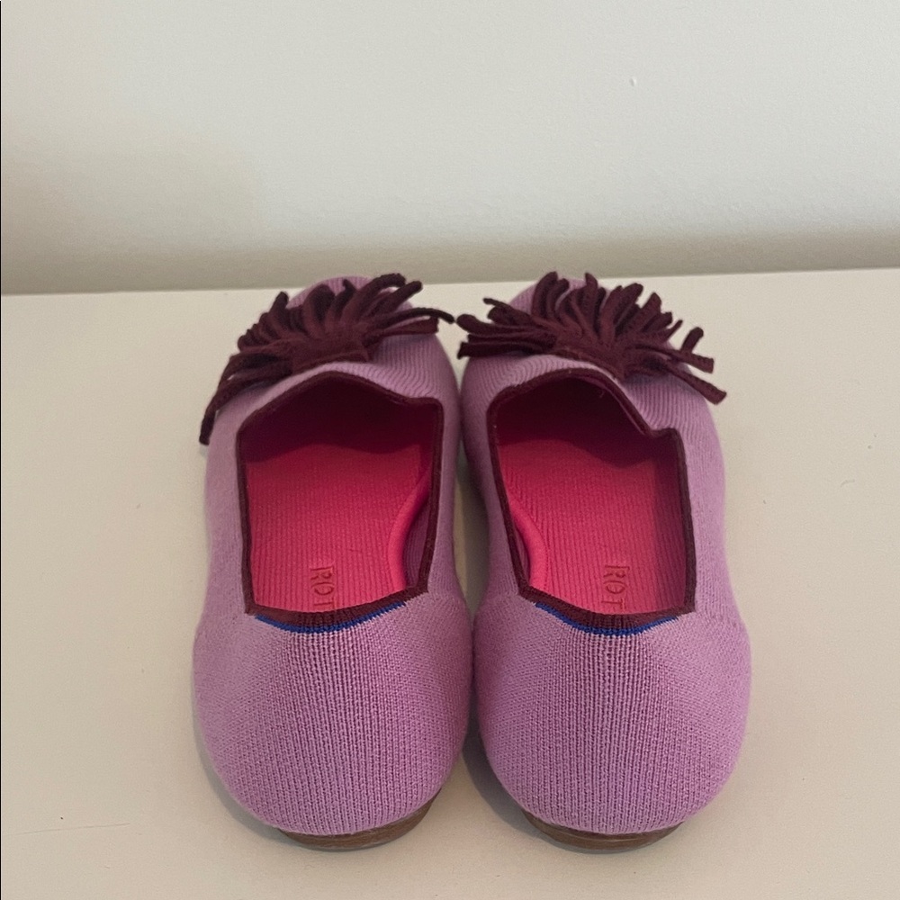 Rothy's Lavender Knit Loafers with Burgundy Tassels size 8 - Picture 10 of 10